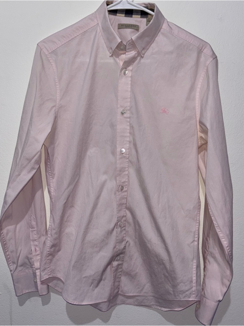 Burberry Pink Button Down Size Small